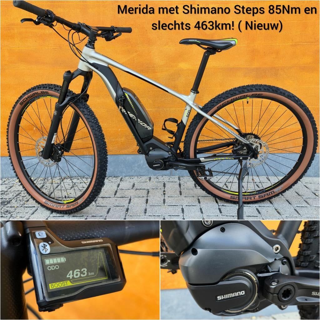 VTT électrique Mérida E Big Nine 600 29" 504Wh  2022, Enlèvement, Comme neuf, 50 km par batterie ou plus