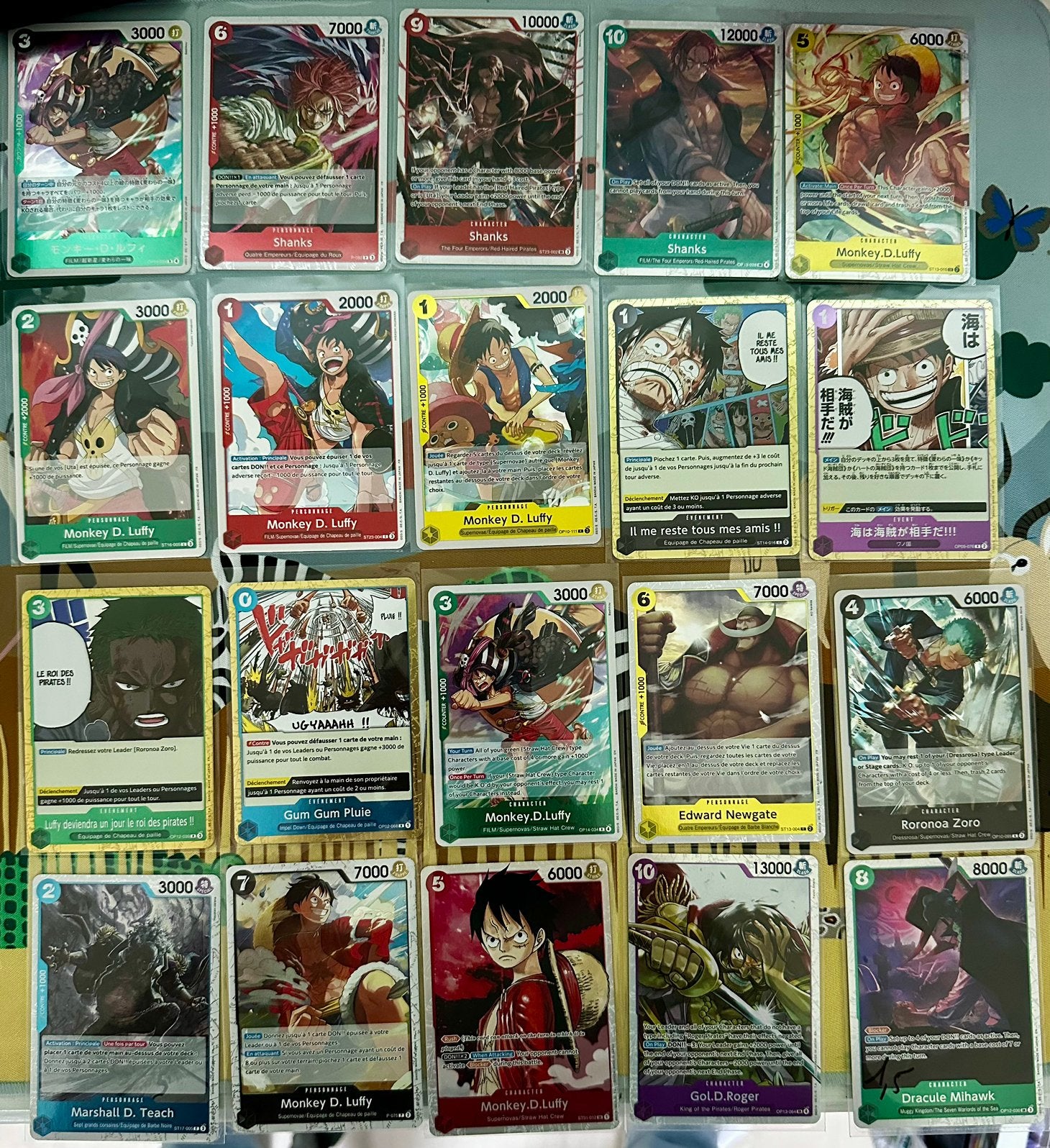 Kaarten One Piece (164 kaarten), Ophalen of Verzenden, Zo goed als nieuw