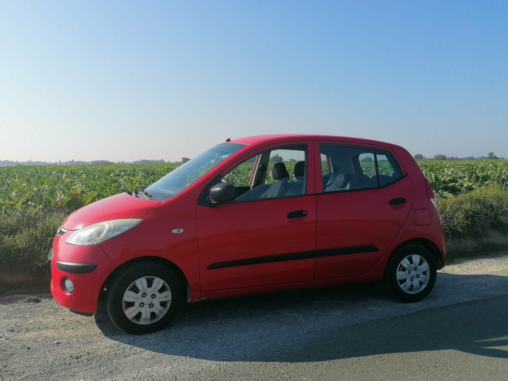 Hyundai i10 1.1i Comfort – Essence – 86.000 km – 2009, Autos, Rouge, Achat, Boîte manuelle, 5 portes