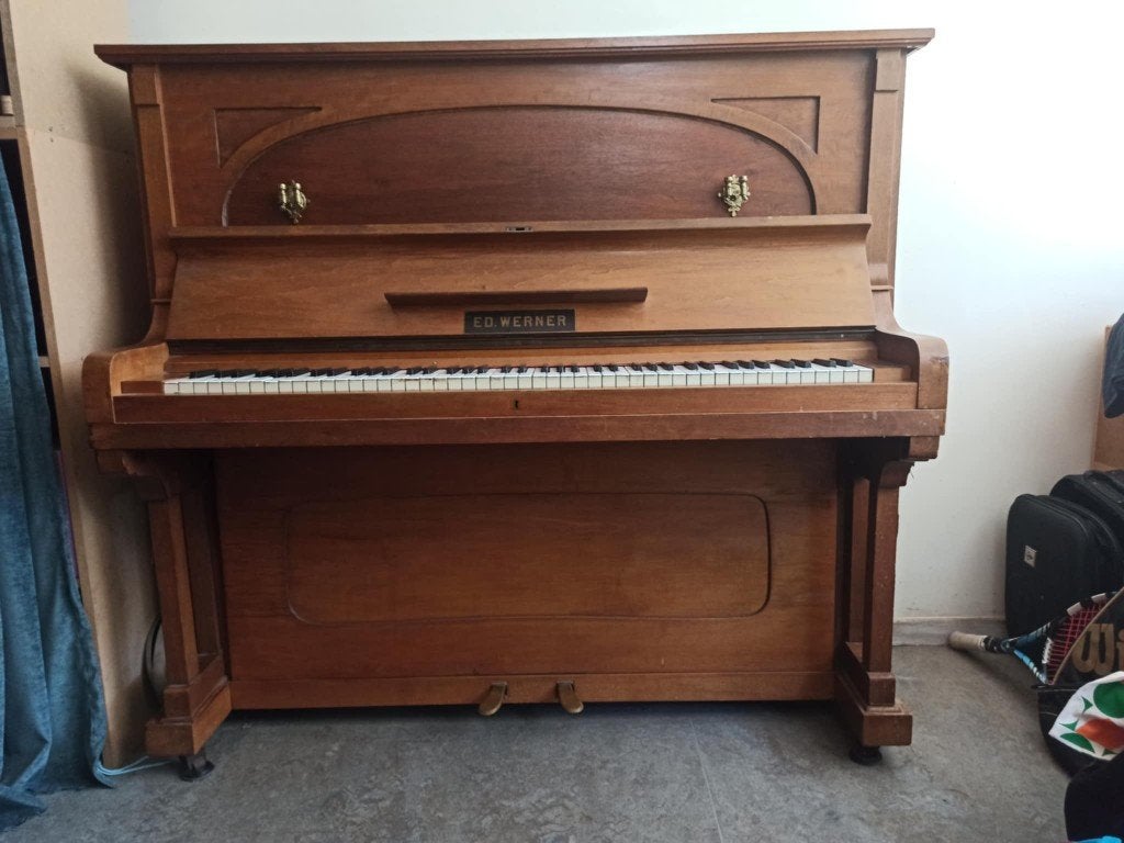 piano, Ophalen, Nieuw, Bruin, Piano