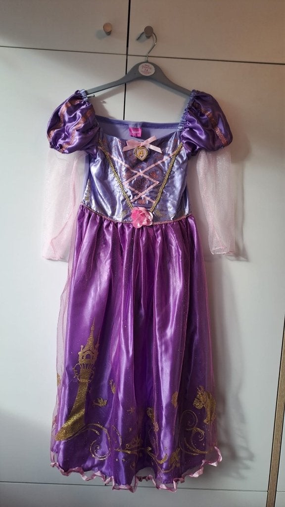 Déguisement de Raiponce pour fille – Taille 5-7 ans, Enfants & Bébés, Envoi, Comme neuf, 122 à 128, Fille