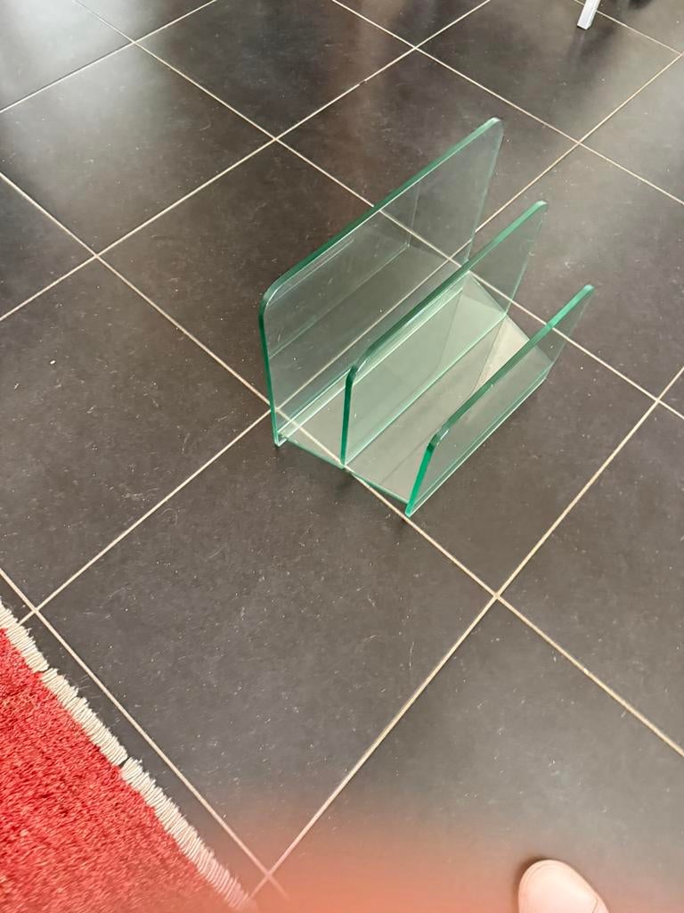 Glazen lectuurbak, Huis en Inrichting, Ophalen, Gebruikt