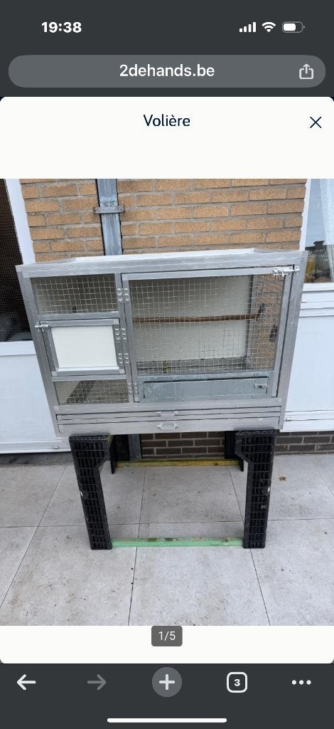 Kweekbakken duiven, Dieren en Toebehoren, Ophalen, Gebruikt, Aluminium, Volière