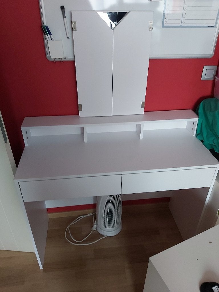 Make up tafel, Ophalen, Gebruikt, Wit, Accessoires