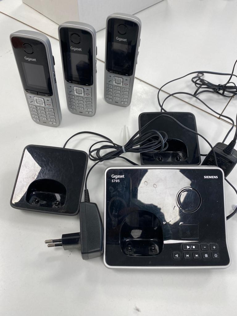 Siemens gigaset S795, Ophalen, Gebruikt, 3 handsets