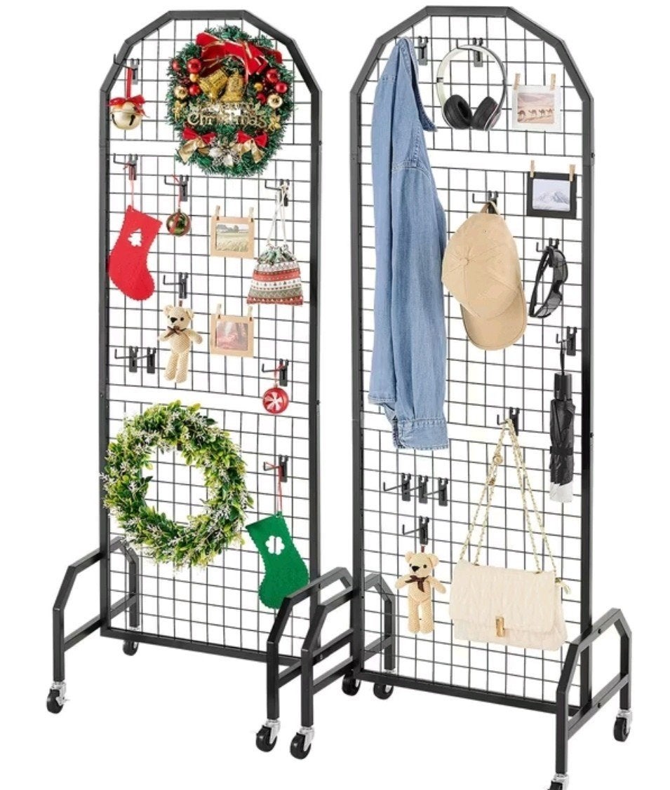 2 x winkel hand rek met 100x haken, Ophalen of Verzenden