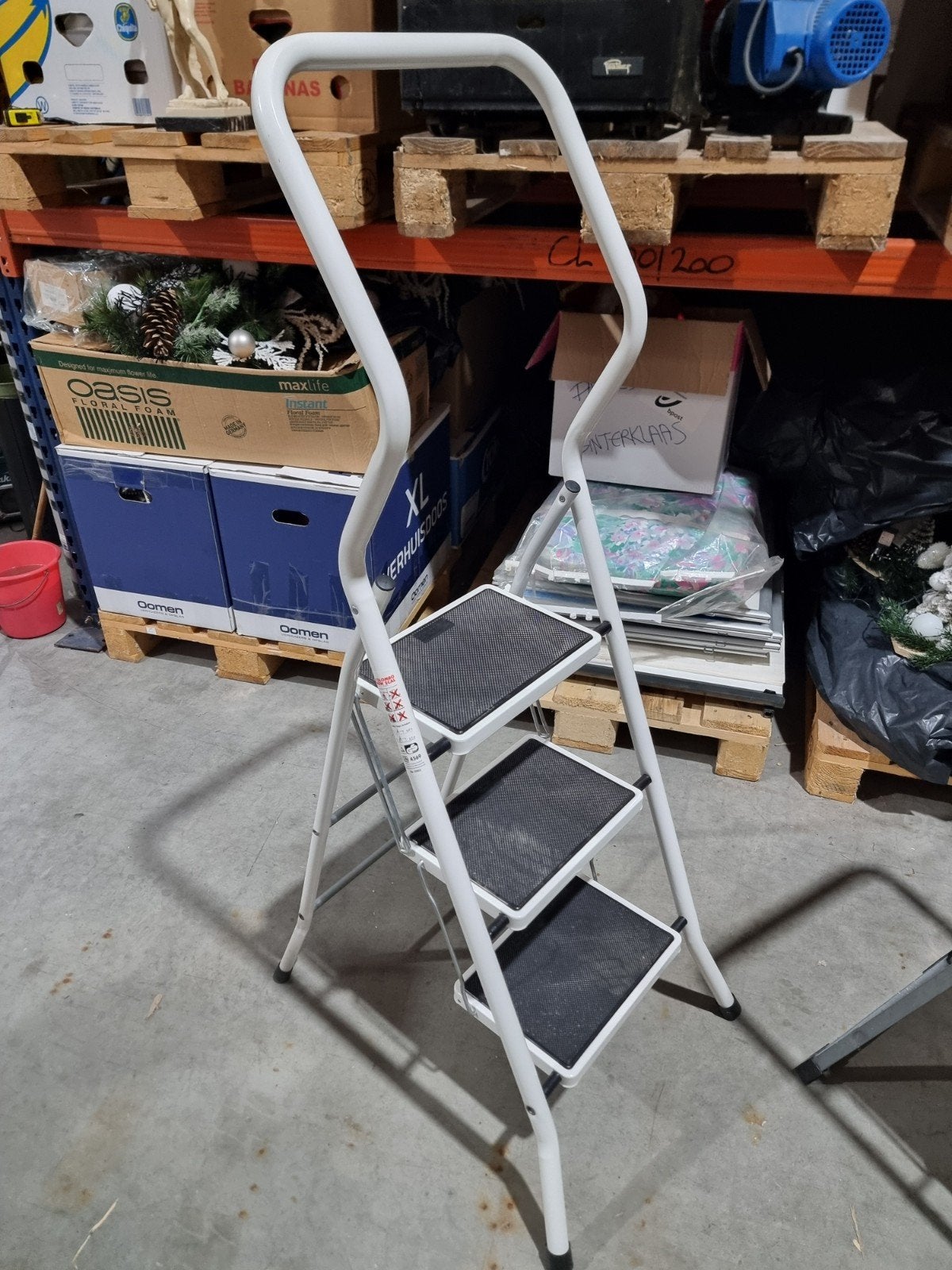 trapladder, Ophalen, Gebruikt
