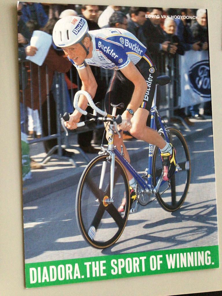 wielerkaart 1992 team buckler edwig van hooydonck, Verzenden, Zo goed als nieuw