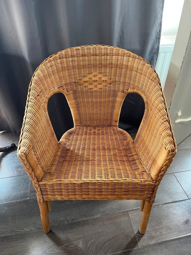 Wicker chair, Huis en Inrichting, Stoelen, Ophalen, Gebruikt, Eén