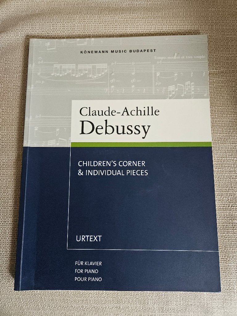 Debussy, Children's Corner & Individual Pieces, piano, Enlèvement ou Envoi, Artiste ou Compositeur, Comme neuf, Classique