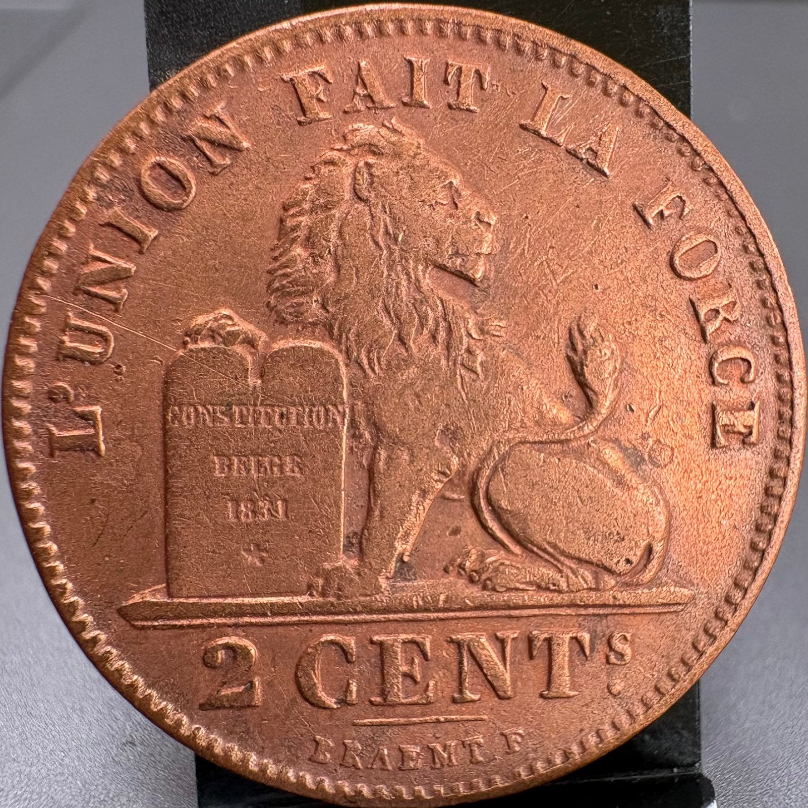 2 Centimes - Koper - Belgische Leeuw - LPII - 1905, Envoi, Monnaie en vrac