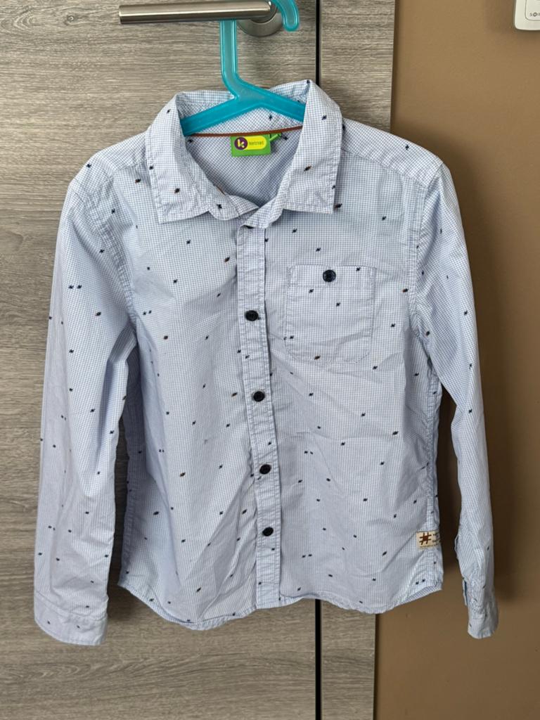 Like-me hemd maat 140 Ketnet, Kinderen en Baby's, Kinderkleding | Maat 140, Ophalen, Zo goed als nieuw, Jongen of Meisje, Overhemd of Blouse