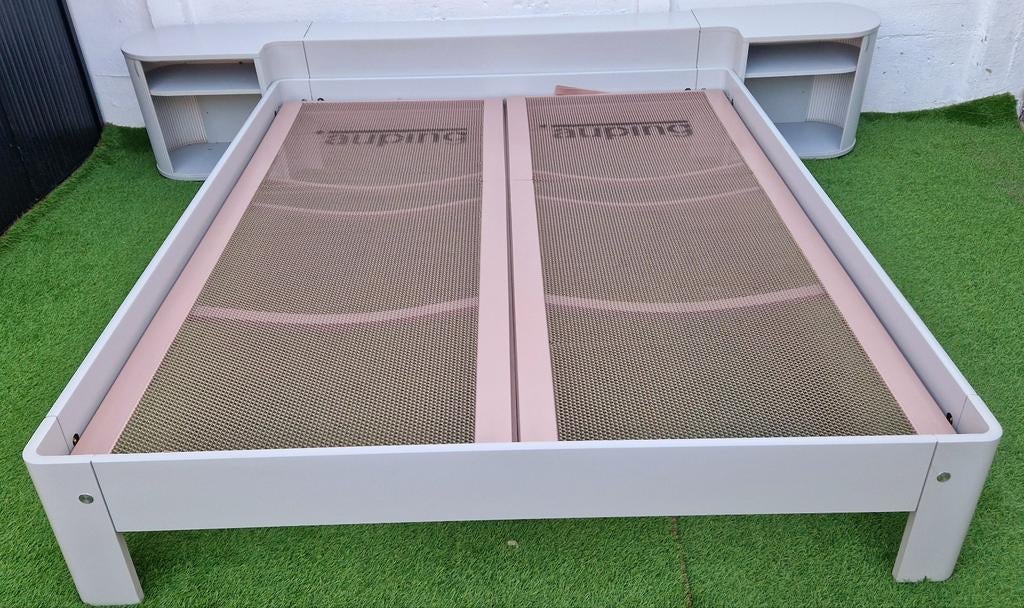 Auping Auronde Bed 180x200cm met Achterwand en Nachtkastjes, Ophalen of Verzenden