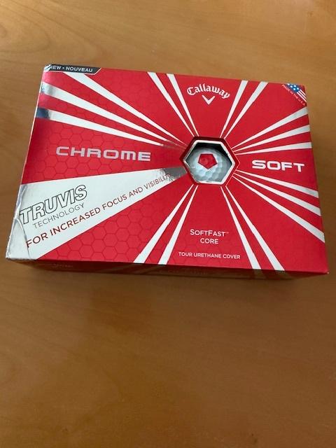 balle de golf Callaway Chrome soft truvis, Sport en Fitness, Golf, Ophalen of Verzenden, Nieuw, Bal(len), Callaway