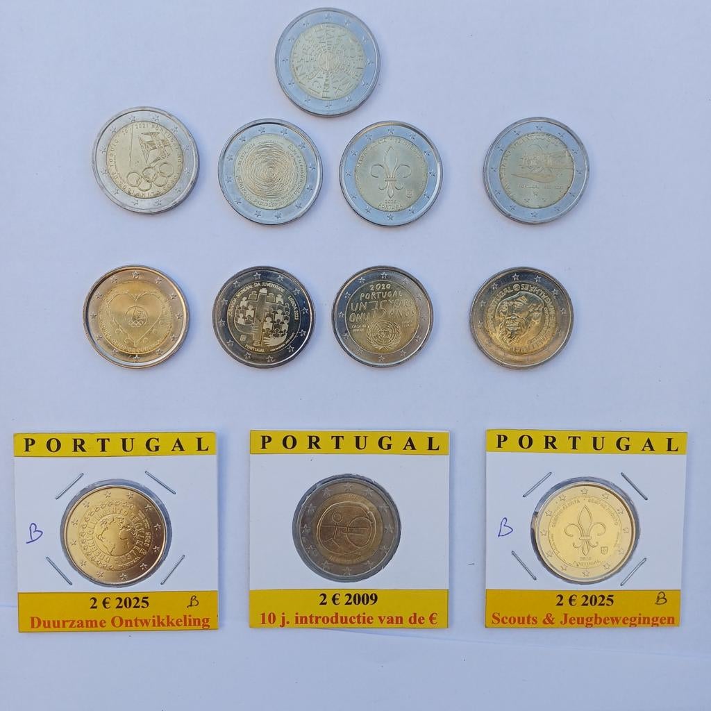 2 euro munten portugal, Hobby & Loisirs créatifs, Modélisme | Voitures & Véhicules, Enlèvement
