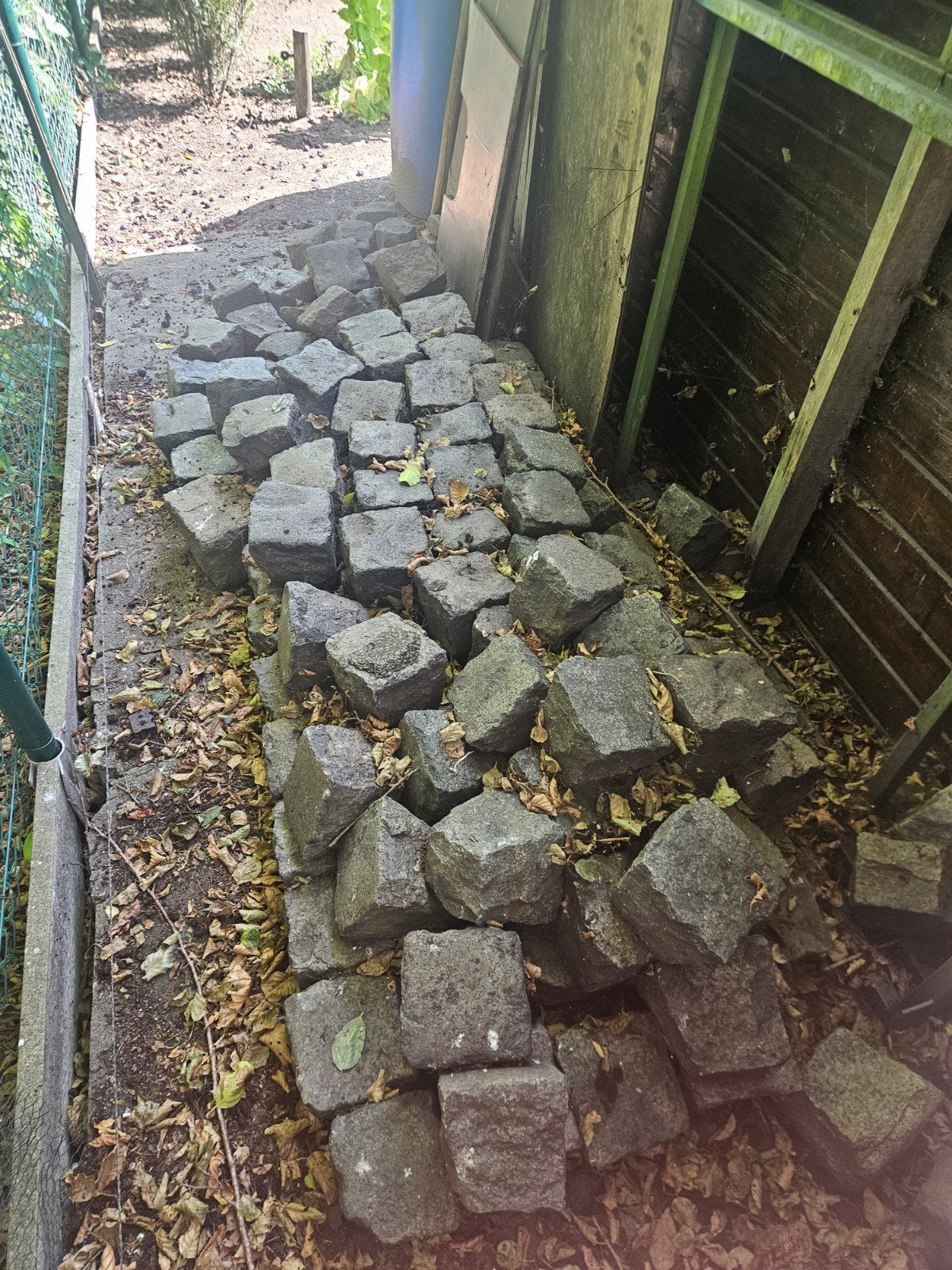 gratis kasseien, Ophalen