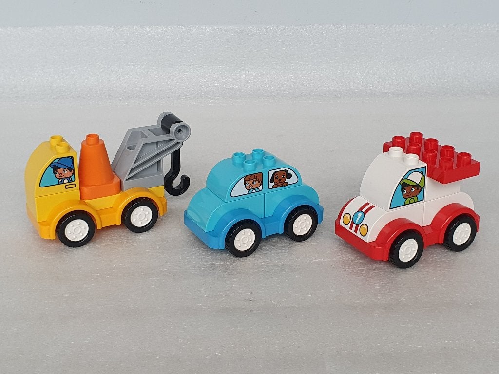 Lego Duplo 10883 - 10860: Mijn Eerste Sleepwagen & Racewagen, Kinderen en Baby's, Speelgoed | Duplo en Lego, Gebruikt, Duplo, Complete set