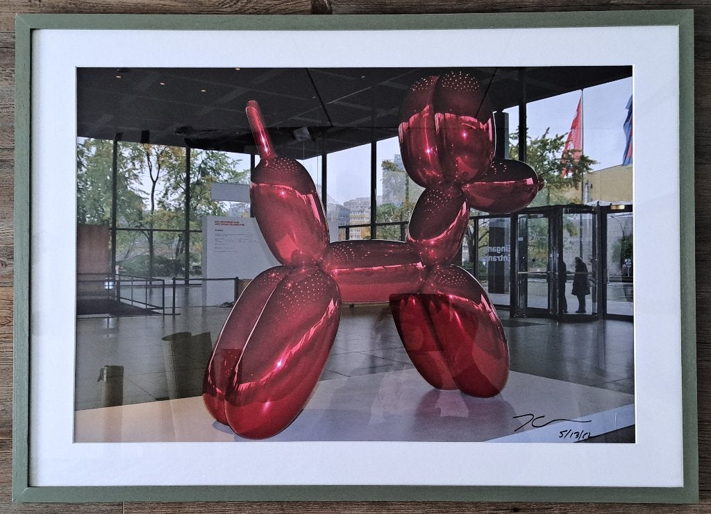 Jeff Koons ZELDZAAM ORIGINEEL handgesigneerd + extra's, Ophalen, Abstract, Papier/karton, Gelimiteerde oplage