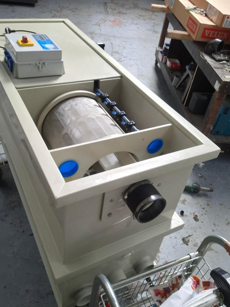 Makoi 50 kub trommelfilter, Ophalen, Gebruikt