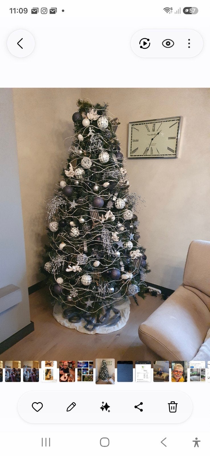 Kerstboom met versiering, Diversen, Ophalen, Zo goed als nieuw