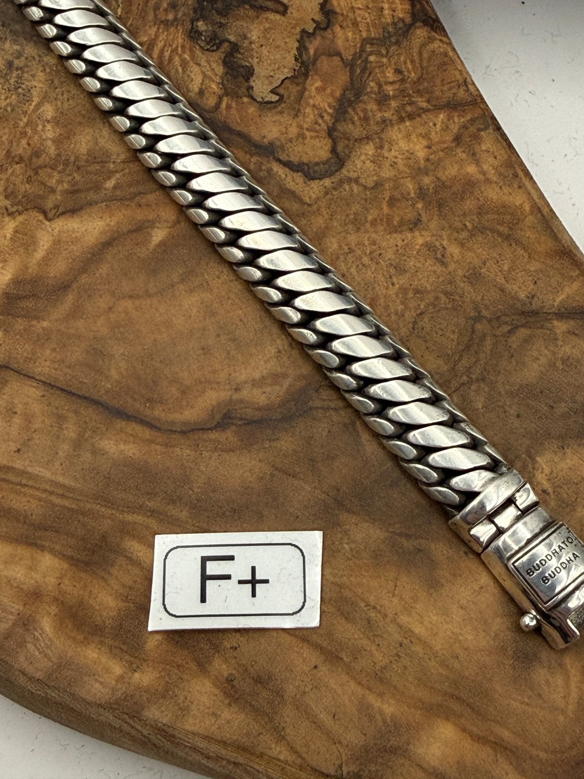 Bouddha « BEN » à Bouddha 23 cm • Taille : F* « POLI », Enlèvement ou Envoi, Comme neuf, Argent, Argent