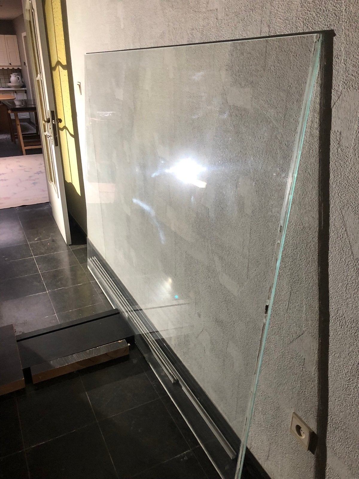 Cabine de douche en verre de sécurité de 1 cm d'épaisseur, Maison & Meubles, Enlèvement, Comme neuf