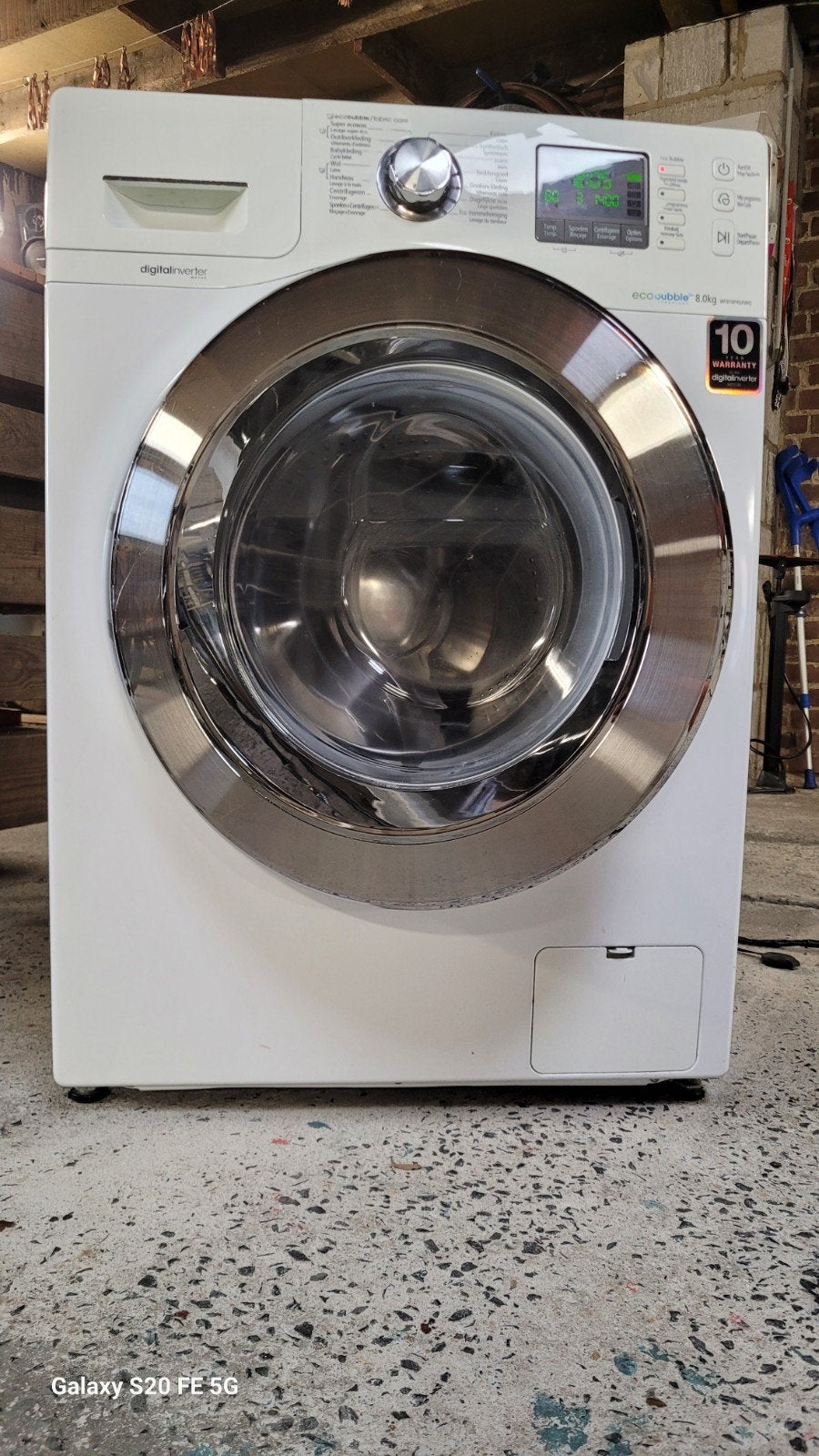 samsung ecobubble 8kg, Ophalen
