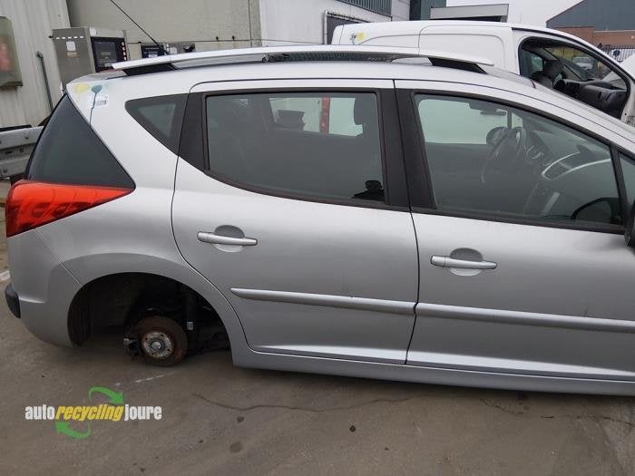 Portière 4portes arrière droite d'un Peugeot 207 (EZR), -, -, 3 mois de garantie, Utilisé