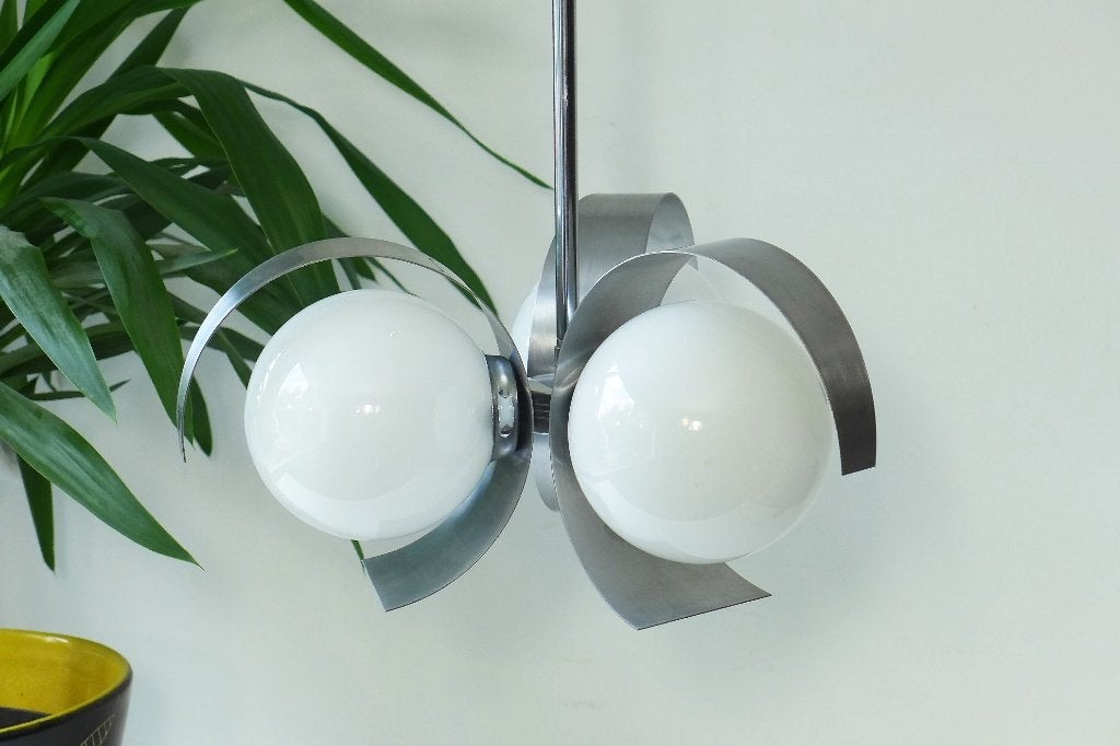 Lampe suspendue Space Age Vintage 1960 1970 Sciolari Retro, Enlèvement ou Envoi