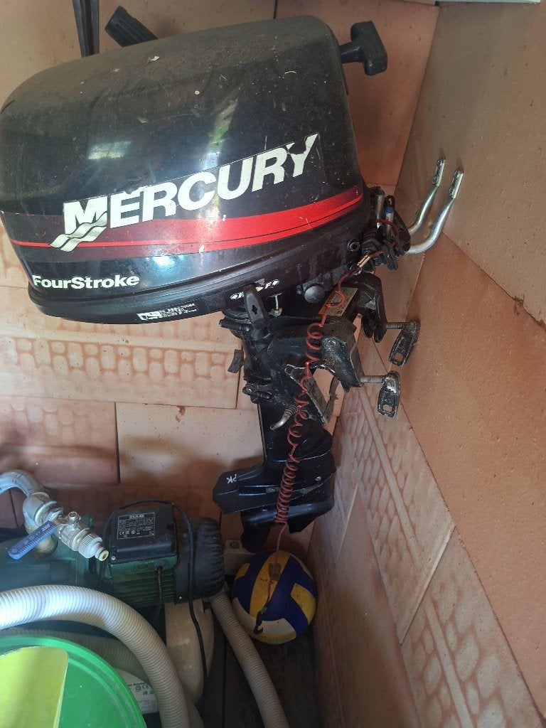 Buitenboord Mercury, Ophalen, Gebruikt, Minder dan 5 pk, Viertaktmotor