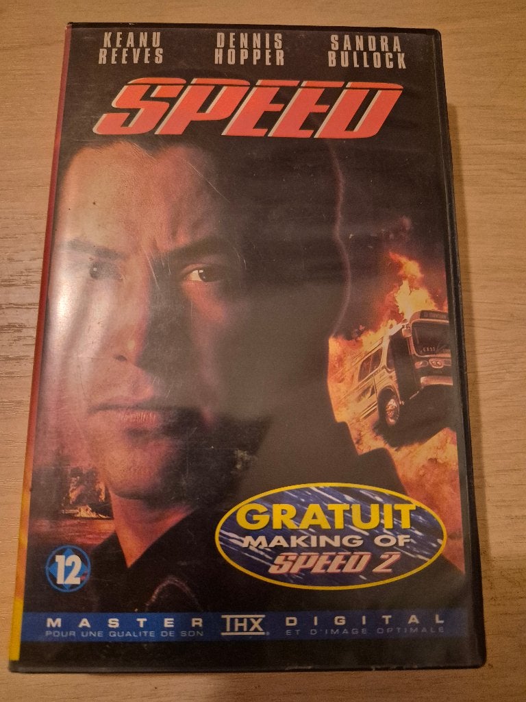 k7 VHS Speed, Cd's en Dvd's, Ophalen of Verzenden, Zo goed als nieuw, Actie en Avontuur, Frans