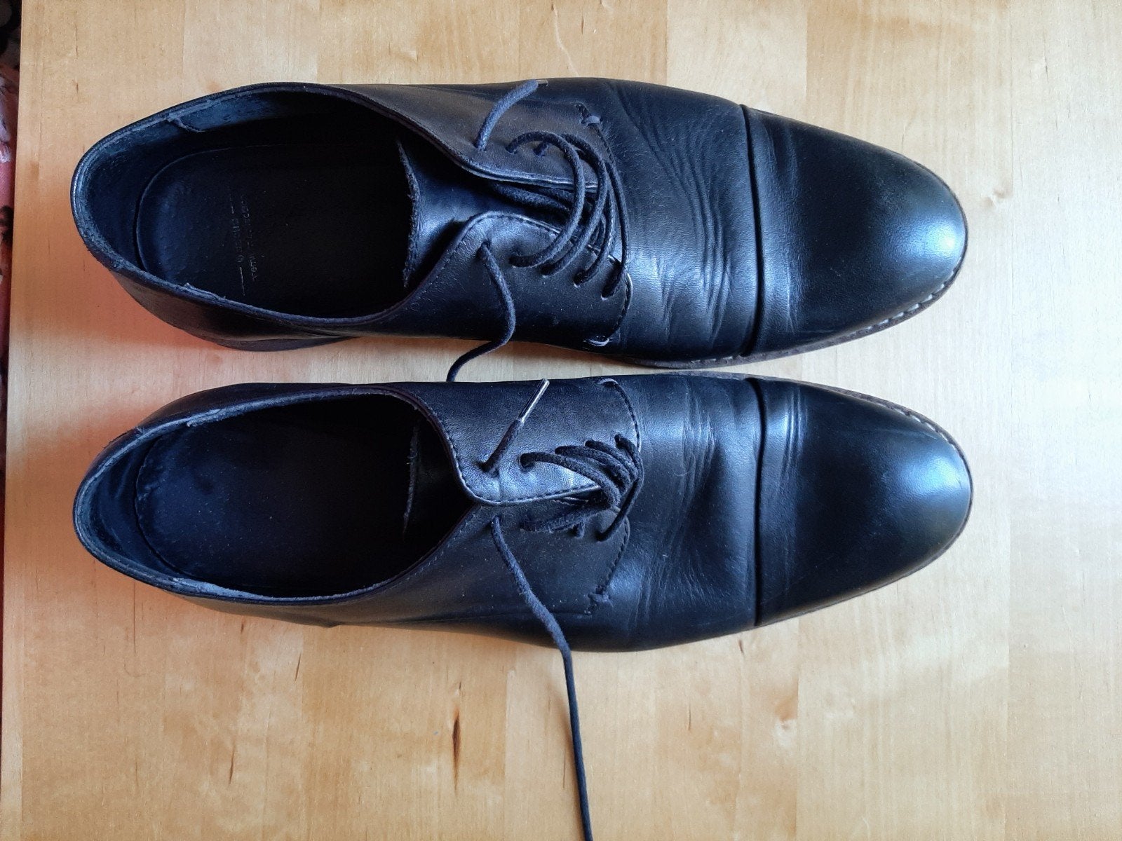 Zwarte lederen herenschoenen, zo goed als nieuw, merk Sacha,, Zwart, Ophalen of Verzenden, Zo goed als nieuw, Sasha