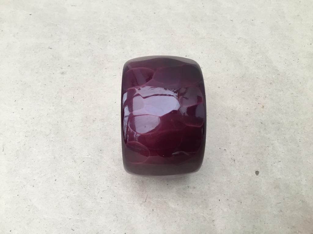 Brede armband kleur aubergine, Handtassen en Accessoires, Armbanden, Ophalen of Verzenden, Zo goed als nieuw, Kunststof of Plastic