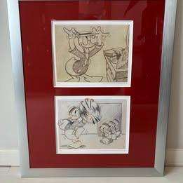 Cadre dessins de mickey donald pluto, Ophalen, Mickey Mouse, Zo goed als nieuw, Plaatje of Poster