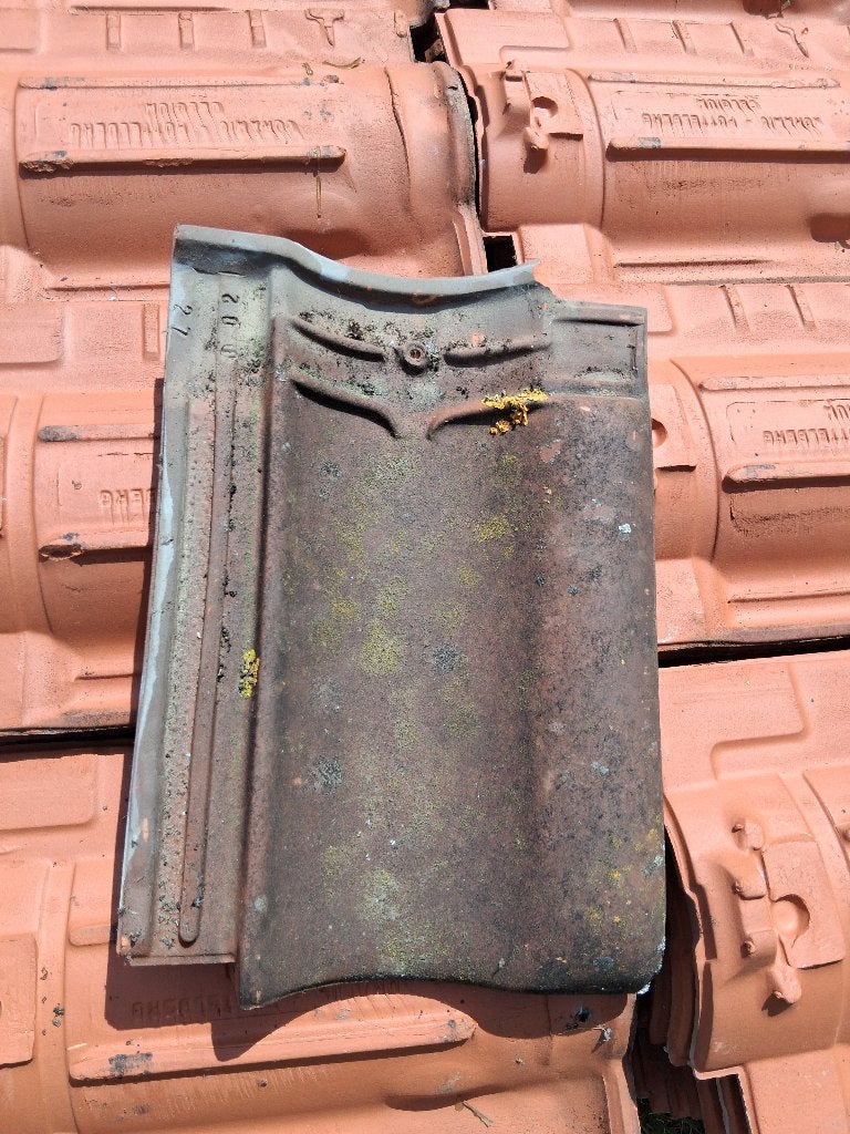 Dakpannen pottelberg type 401 + nokpannen + kantpannen, Doe-het-zelf en Bouw, Dakpannen en Dakbedekking, Ophalen, Gebruikt, Dakpannen