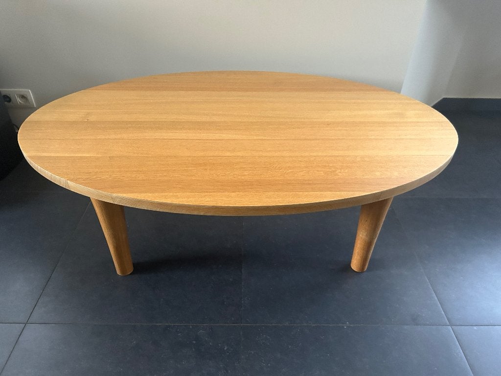 salontafel - massief eik, Ophalen, 100 tot 150 cm, Eikenhout, 50 tot 100 cm