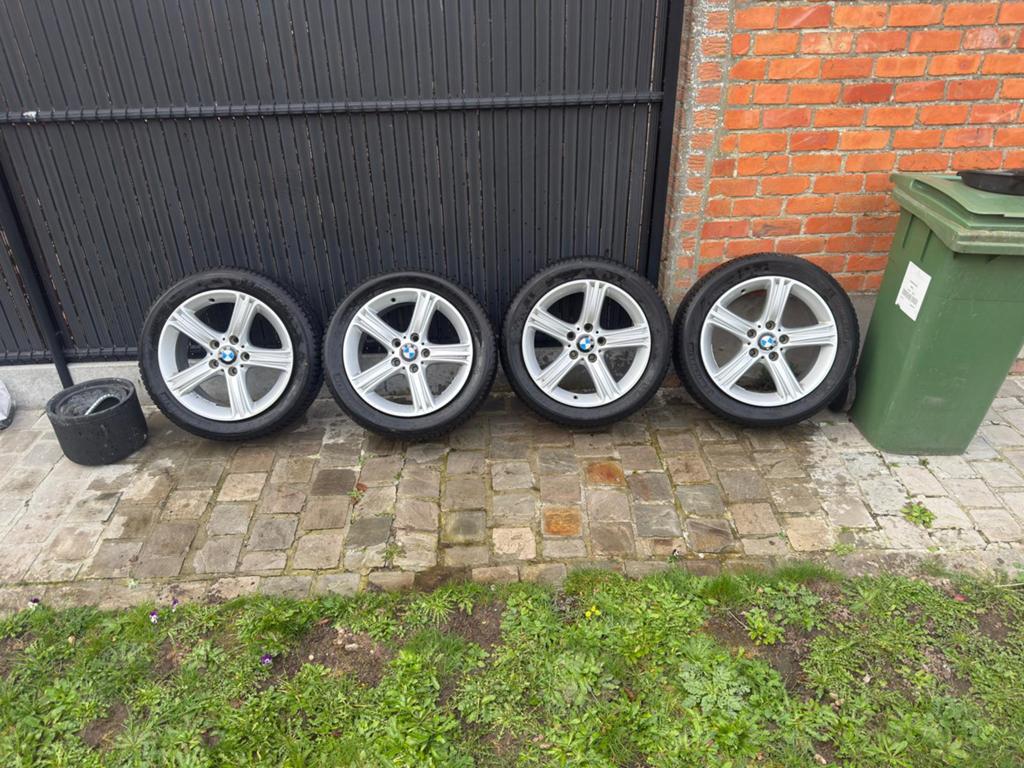 BMW originele 17” alu velgen met Michelin winterbanden, Ophalen, 17 inch, Winterbanden, Band(en)