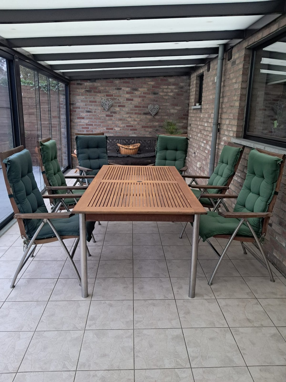 Tuinset, Ophalen, Zo goed als nieuw, Inox, Tuinset
