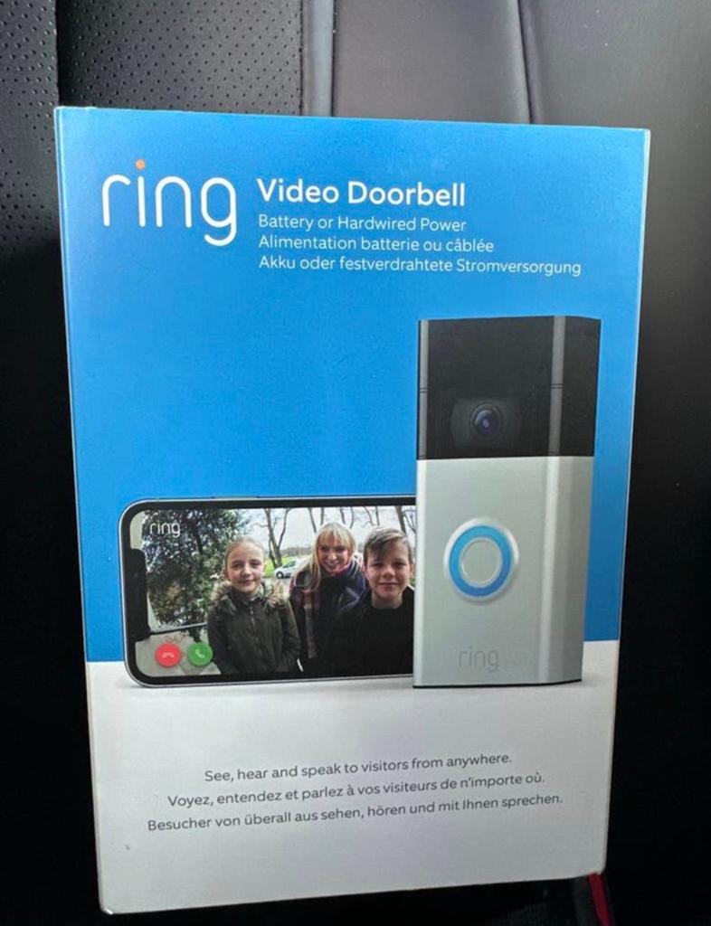 Ring Deurbel Beveiliging, Enlèvement ou Envoi, Compatible avec les smartphones, Neuf, Sans fil