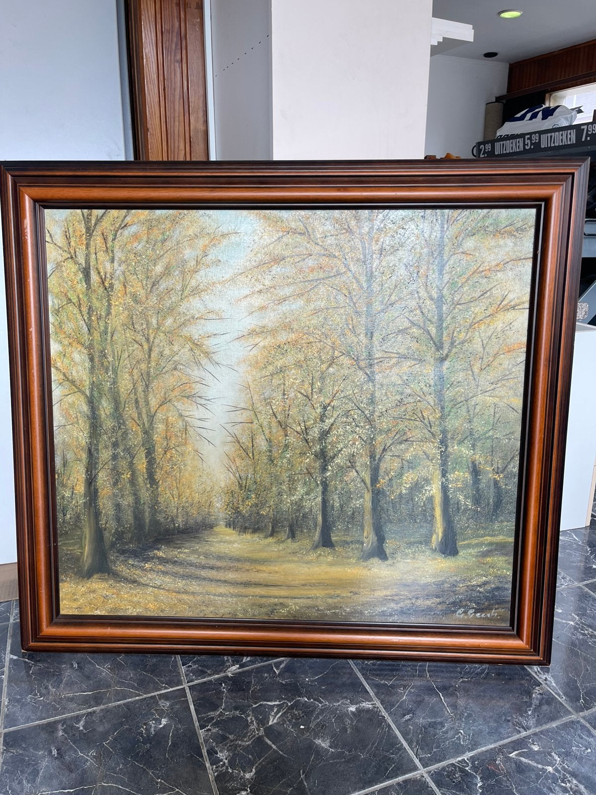 Diverse klassieke schilderijen + wand wanddoek schilderij, Ophalen