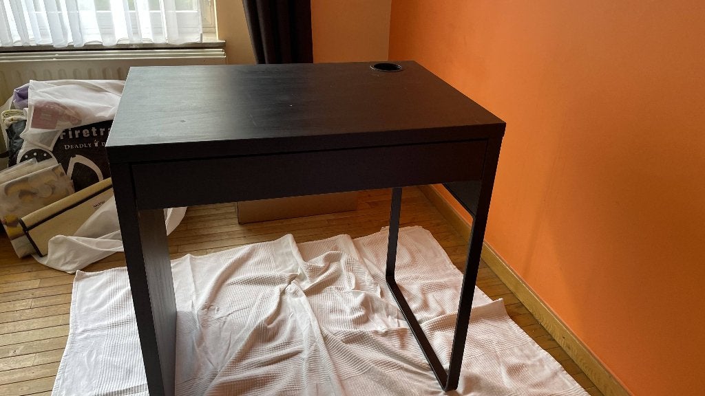 Ikea Micke Desk Goede staat Zwart, Ophalen, Gebruikt, IKEA, Zwart