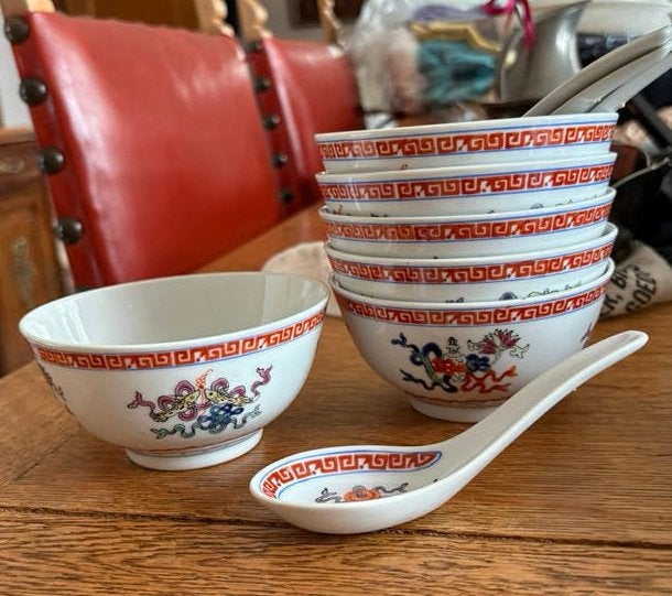 Pots chinois avec cuillères, Antiquités & Art, Enlèvement ou Envoi