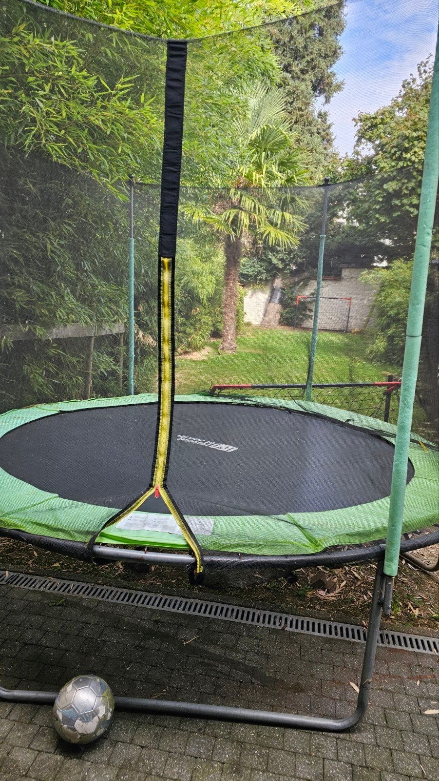 Trampoline dia.3,05cm + net + ladder + dekzeil, Ophalen, Gebruikt