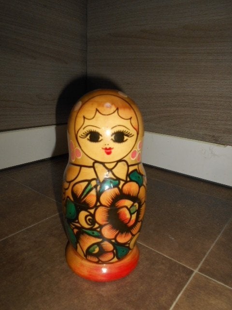 Matriochka en bois dans tout l'État de Russie 1991, Antiquités & Art, Enlèvement ou Envoi, Bois