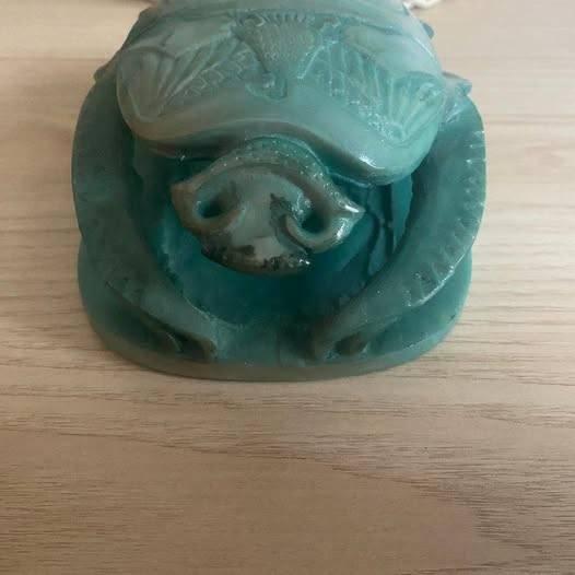 Egyptische scarabee met hiërogliefen, Ophalen of Verzenden