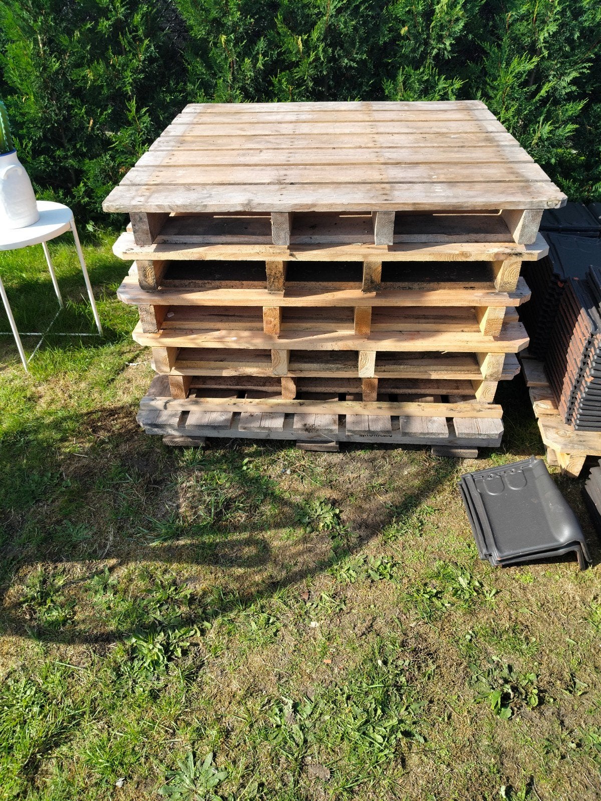gratis 8 palletten, Ophalen