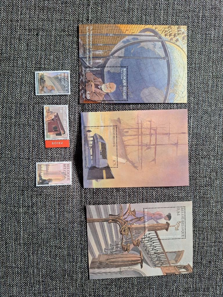 Francois Schuiten Duistere Steden - 6 postzegels, Enlèvement ou Envoi, Autres personnages, Comme neuf, Ustensile