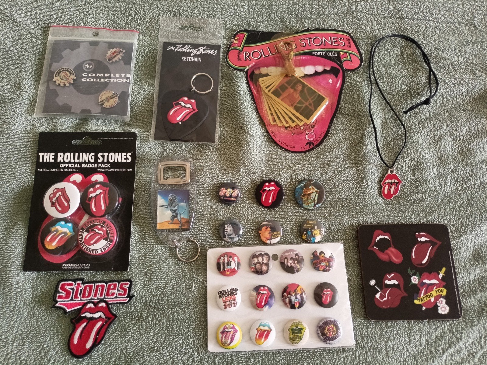 Lot vintage Rolling Stones memorabilia gadgets, Verzamelen, Ophalen of Verzenden