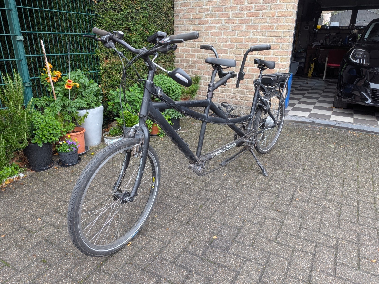 pedal power tandem, Ophalen, Velgrem, 61 cm of meer, 51 tot 55 cm