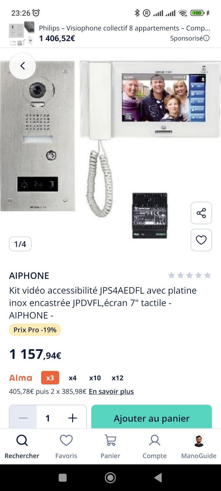Visiophone Aiphone (N1 mondial) modele JP-DVFL, Enlèvement ou Envoi, Neuf